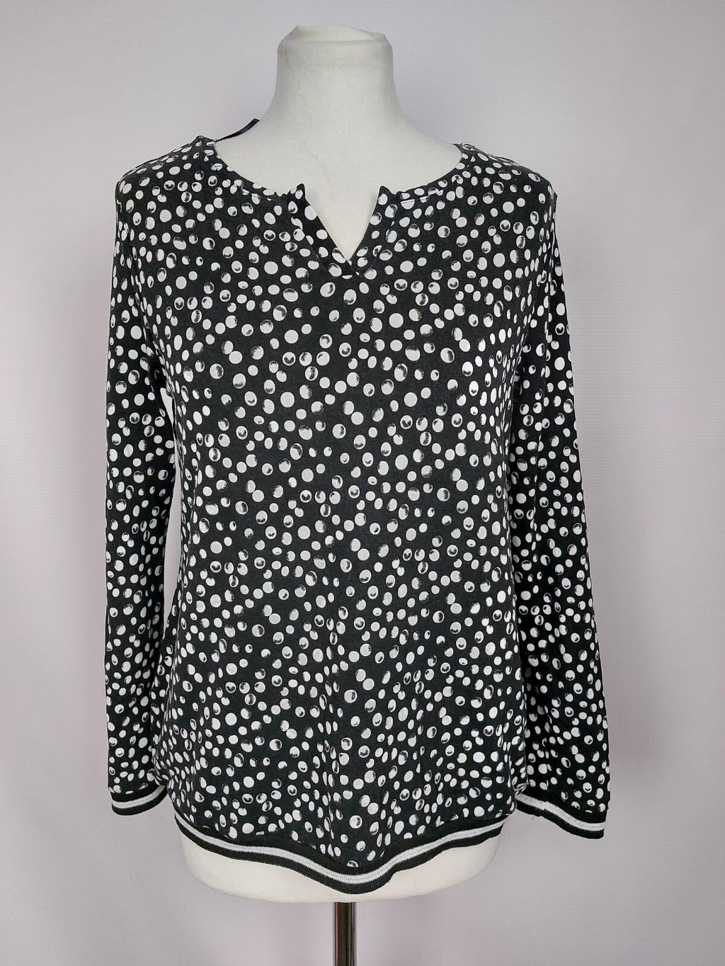 EK4810 Damen Shirt von Lisa Tossa, schwarz-weiß, Gr.M0