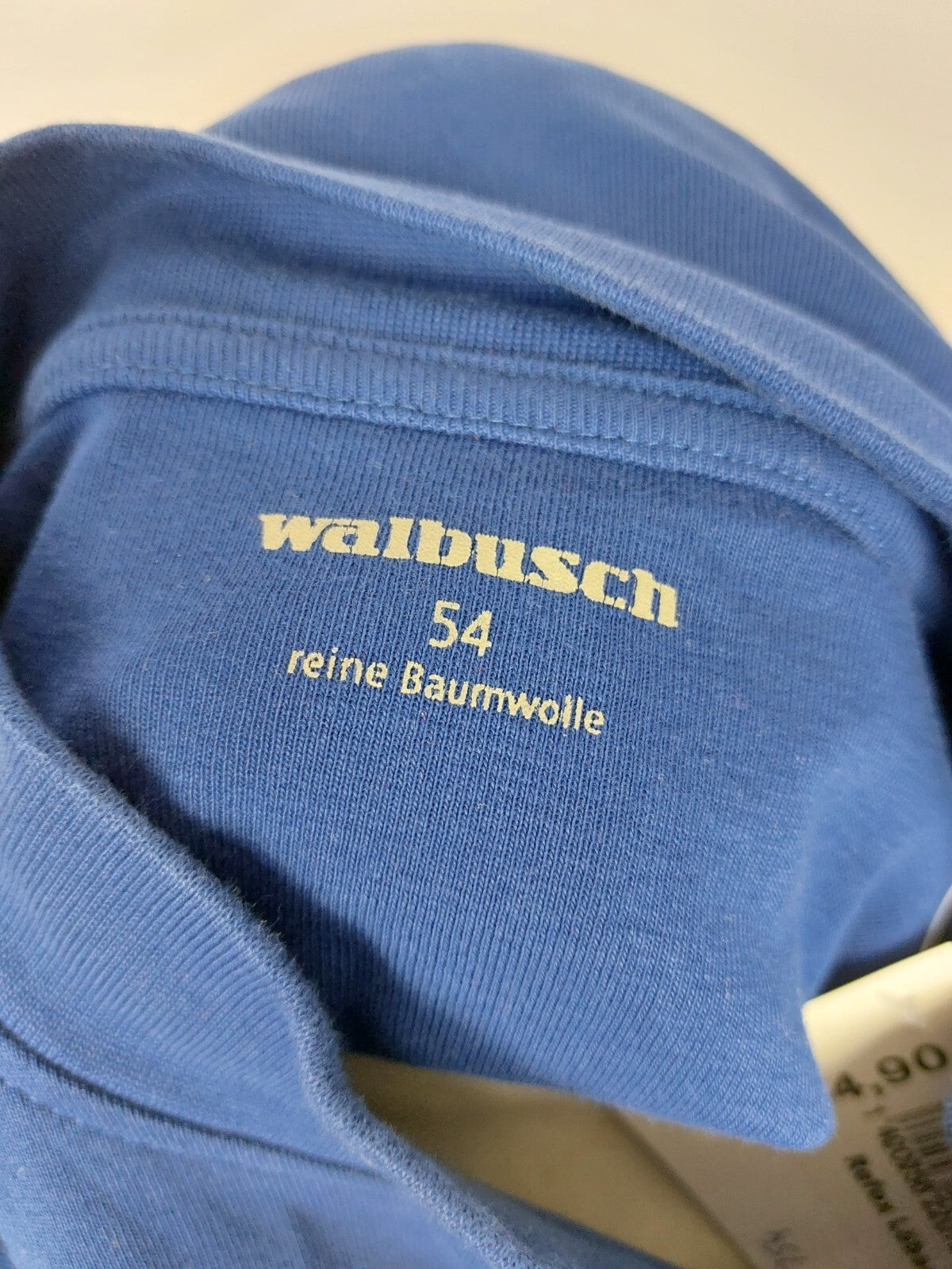 EK1754 Herren Langarmshirt von Walbusch, blau, Gr. 545