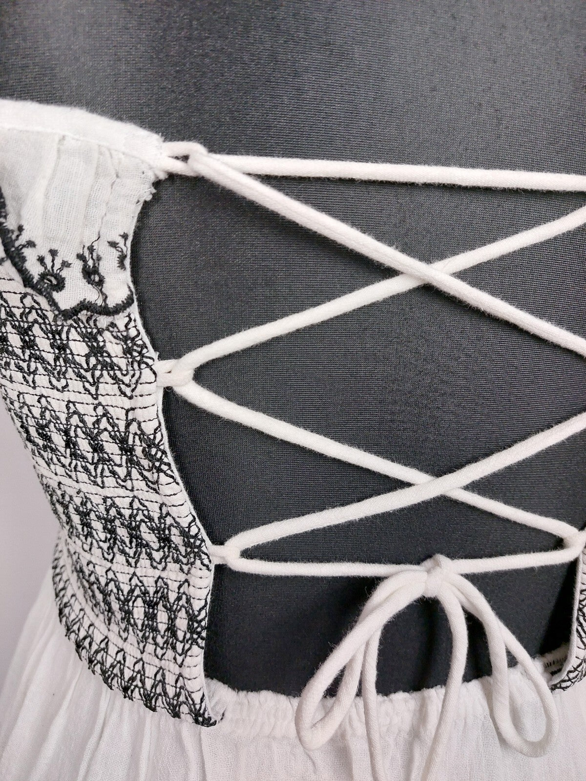 EK4856 Damen Kleid von River Island, weiß-schwarz, Gr.14(XL)9