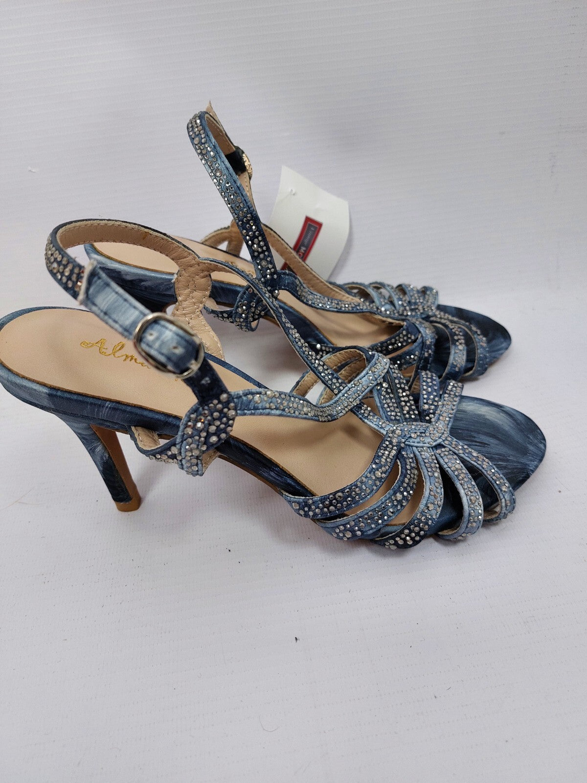 ES0500 Damen Sandaletten von Alma en Pena, blau, Gr. 363