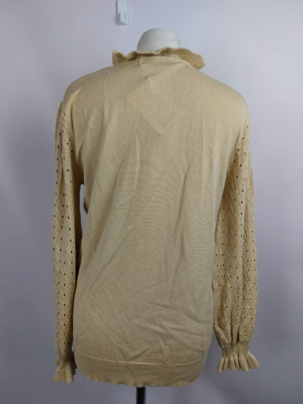 EK2527 Damen Pullover von Himmelblau, beige, Gr.384