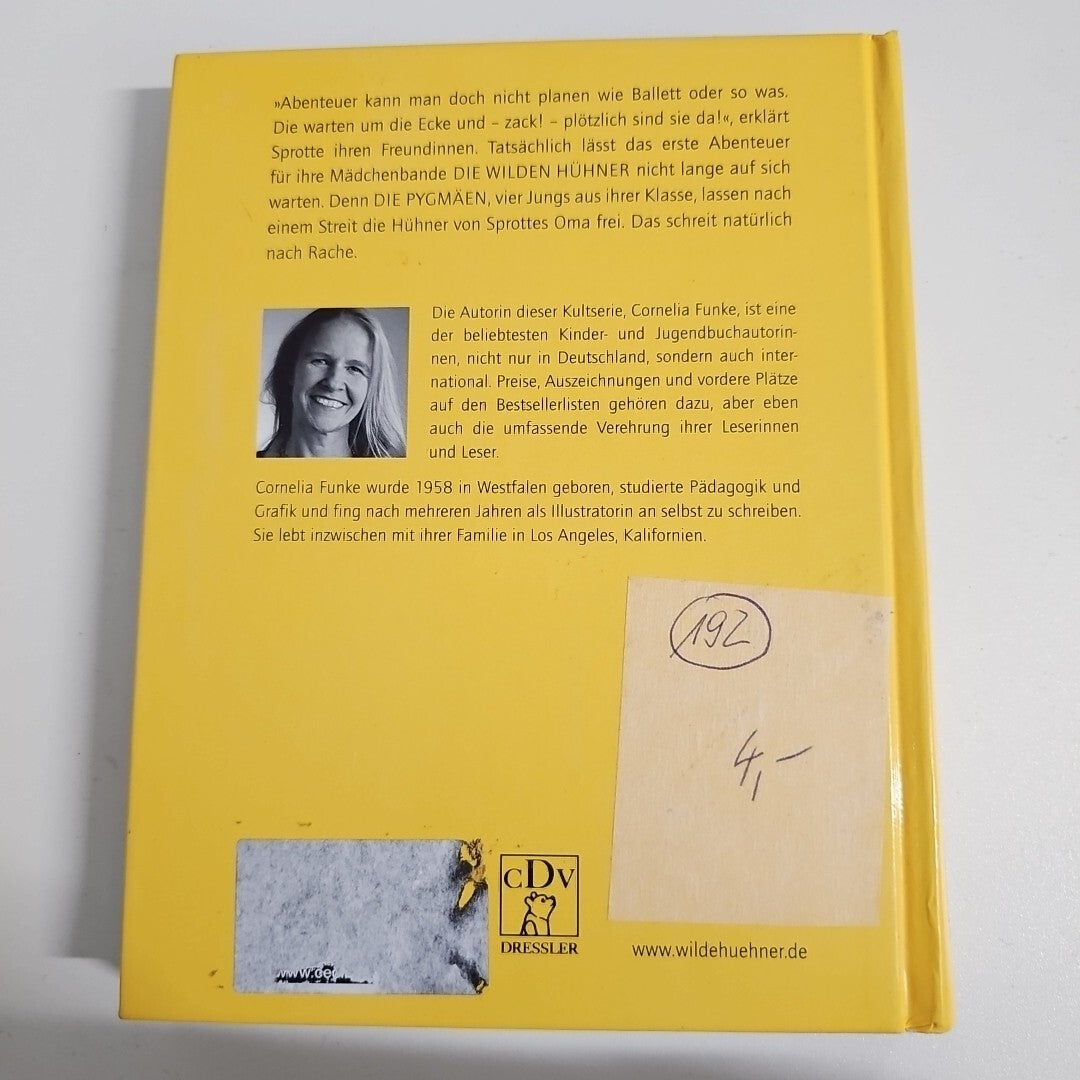 EB1440 Die wilden Hühner von Cornelia Funke (1993, Gebundene Ausgabe)1