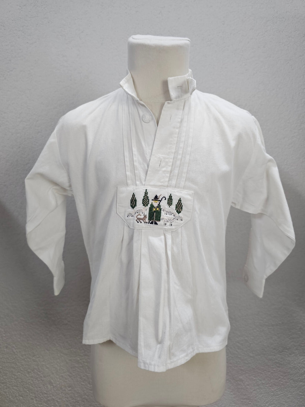 EK6027 Mädchen Bluse von St.Peter Trachten, weiß, Gr.1040