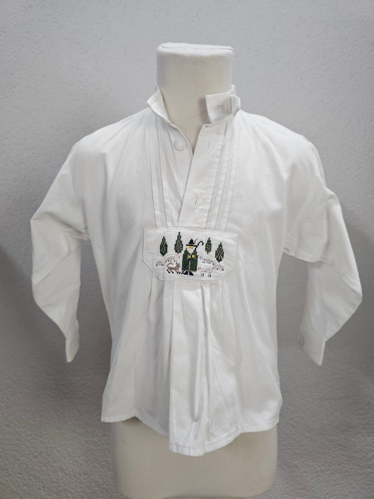 EK6027 Mädchen Bluse von St.Peter Trachten, weiß, Gr.1040