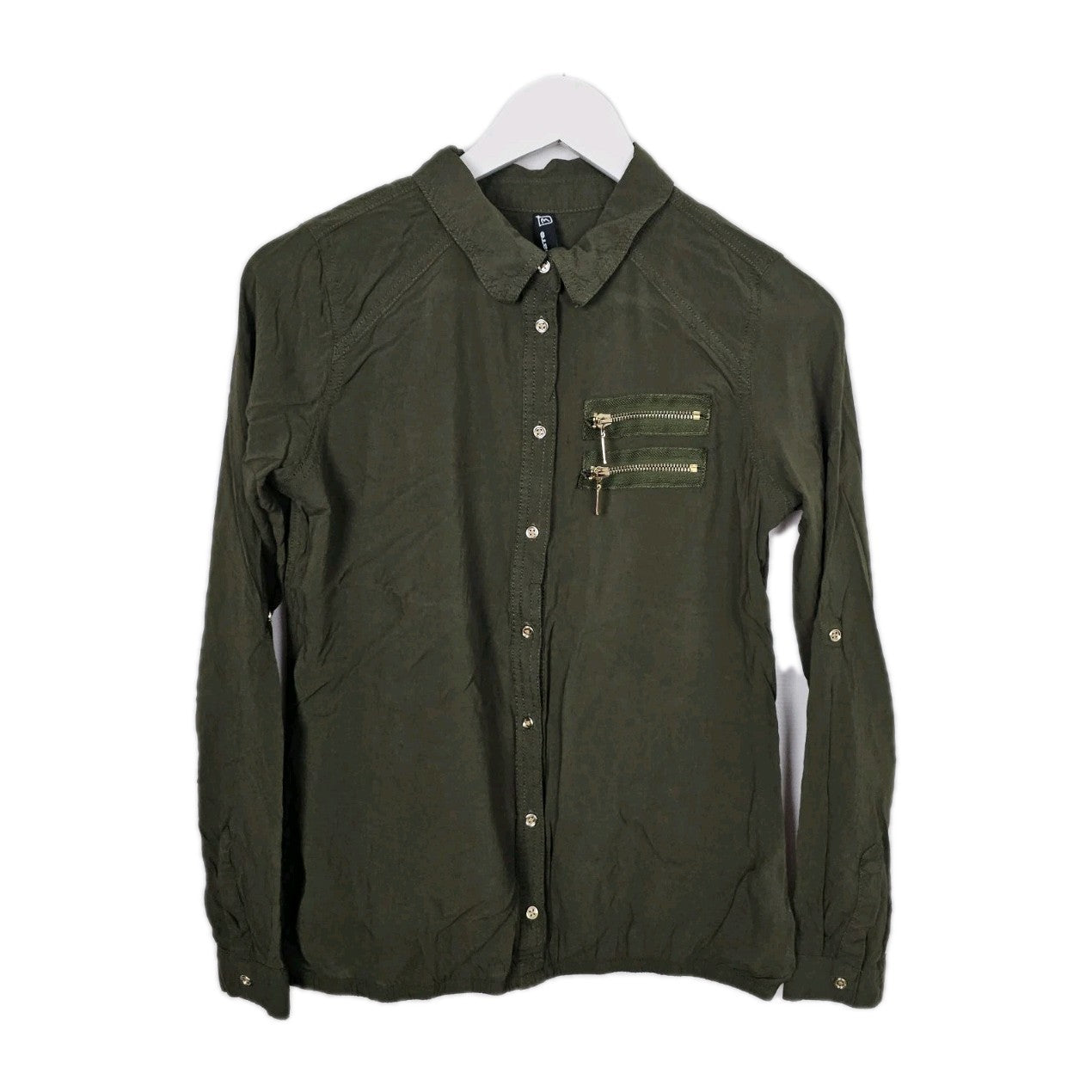 EK9004 Damen Bluse von Blind Date, grün, Gr.M0