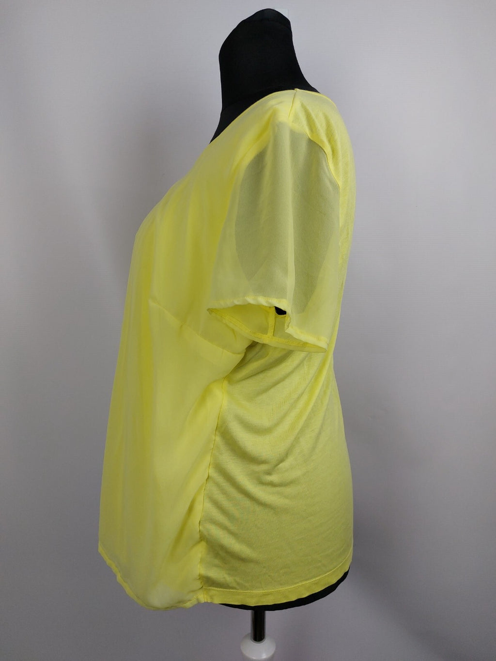 EK4366 Damen T-Shirt, markenlos, gelb, Gr. 2XL4