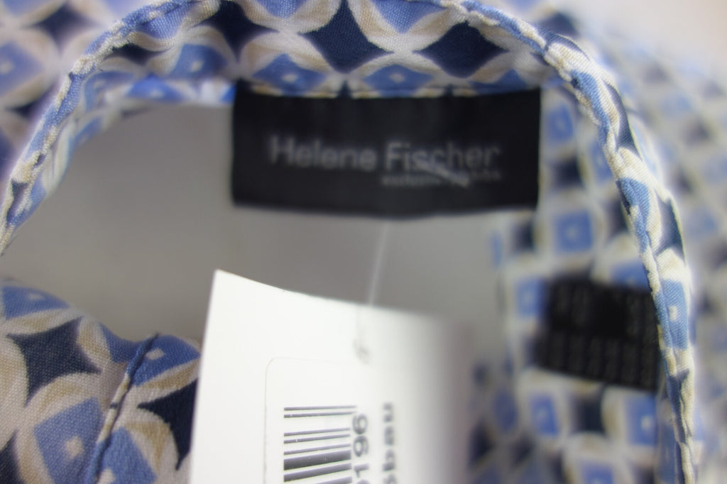 EK4077 Damen Bluse von Tchibo, blau gemustert, Gr. 36/384