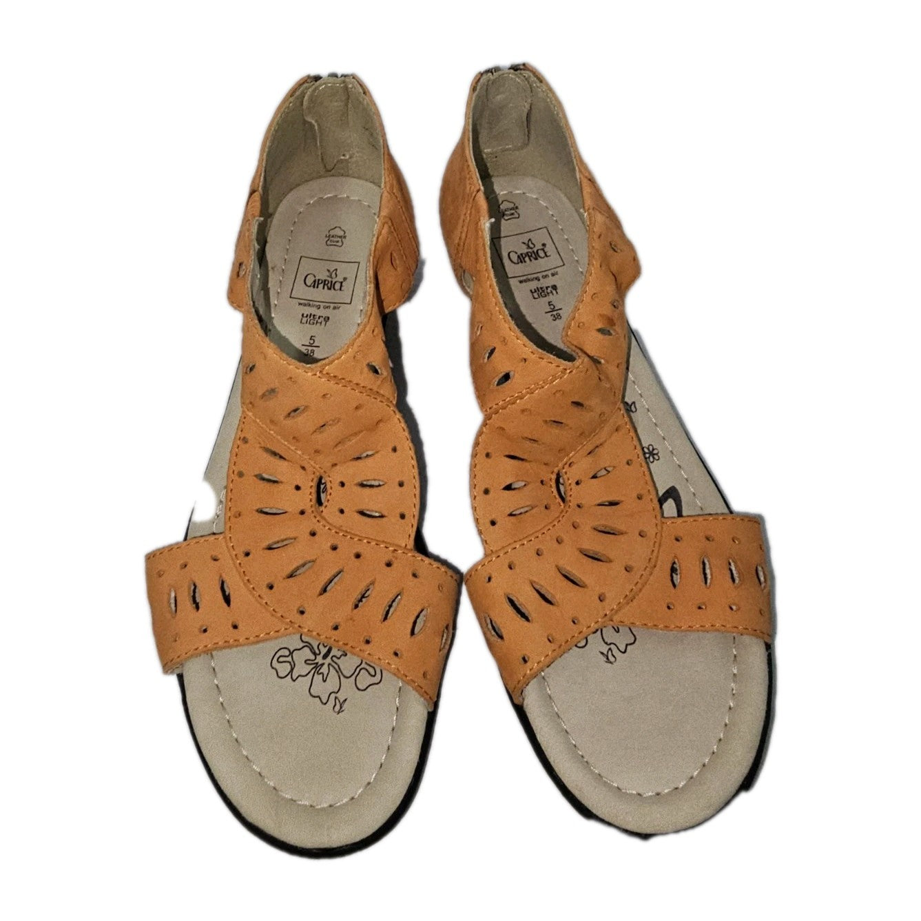 ES725 Damen Sandale von Caprice, orange, Gr.381