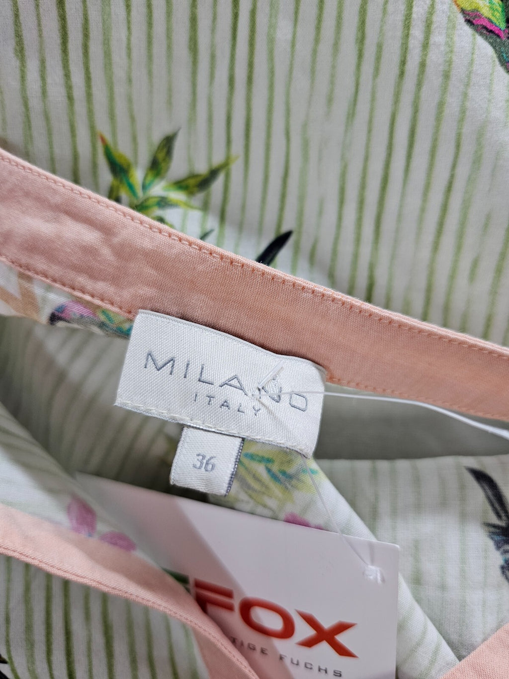 EK5642 Dame Bluse von Milano, grün, gestreift, Gr. 366