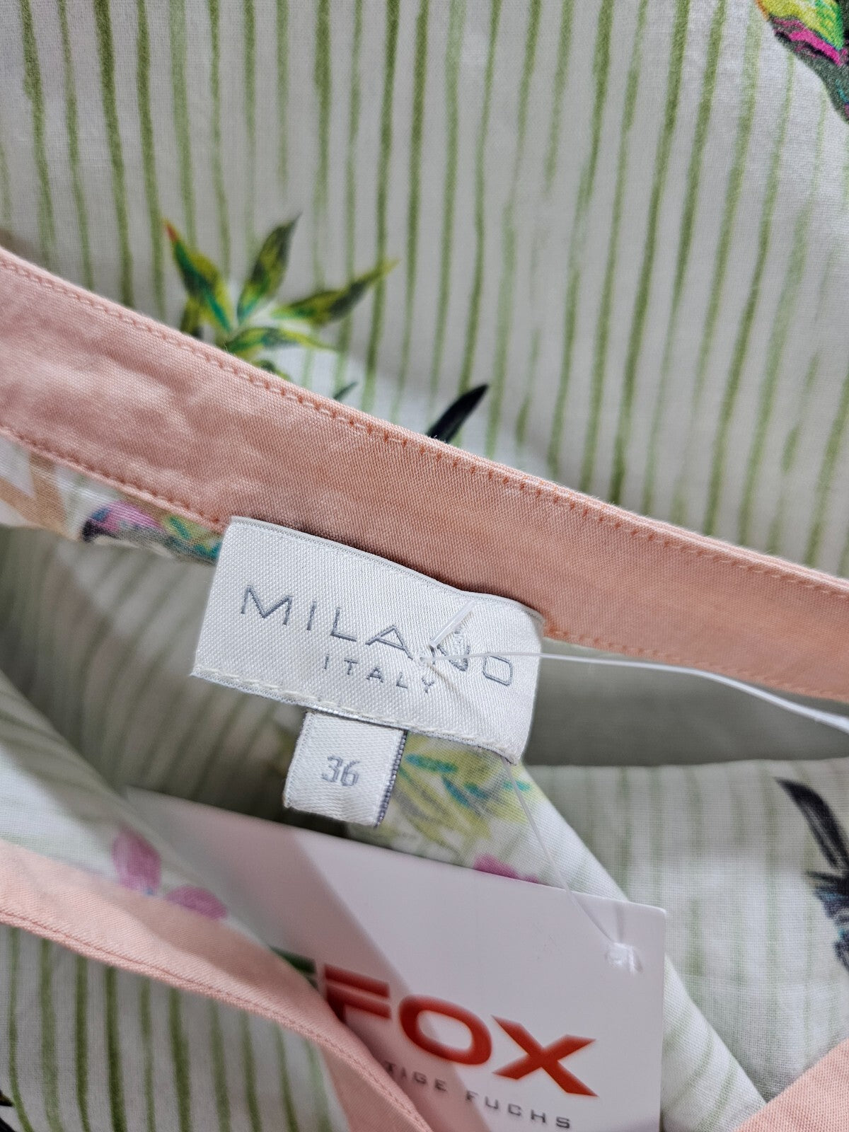 EK5642 Dame Bluse von Milano, grün, gestreift, Gr. 366
