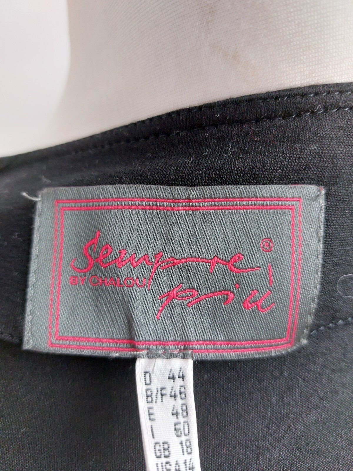EK2216 Damen Strickjacke von Sempre piu by chalou, schwarz, Gr.446