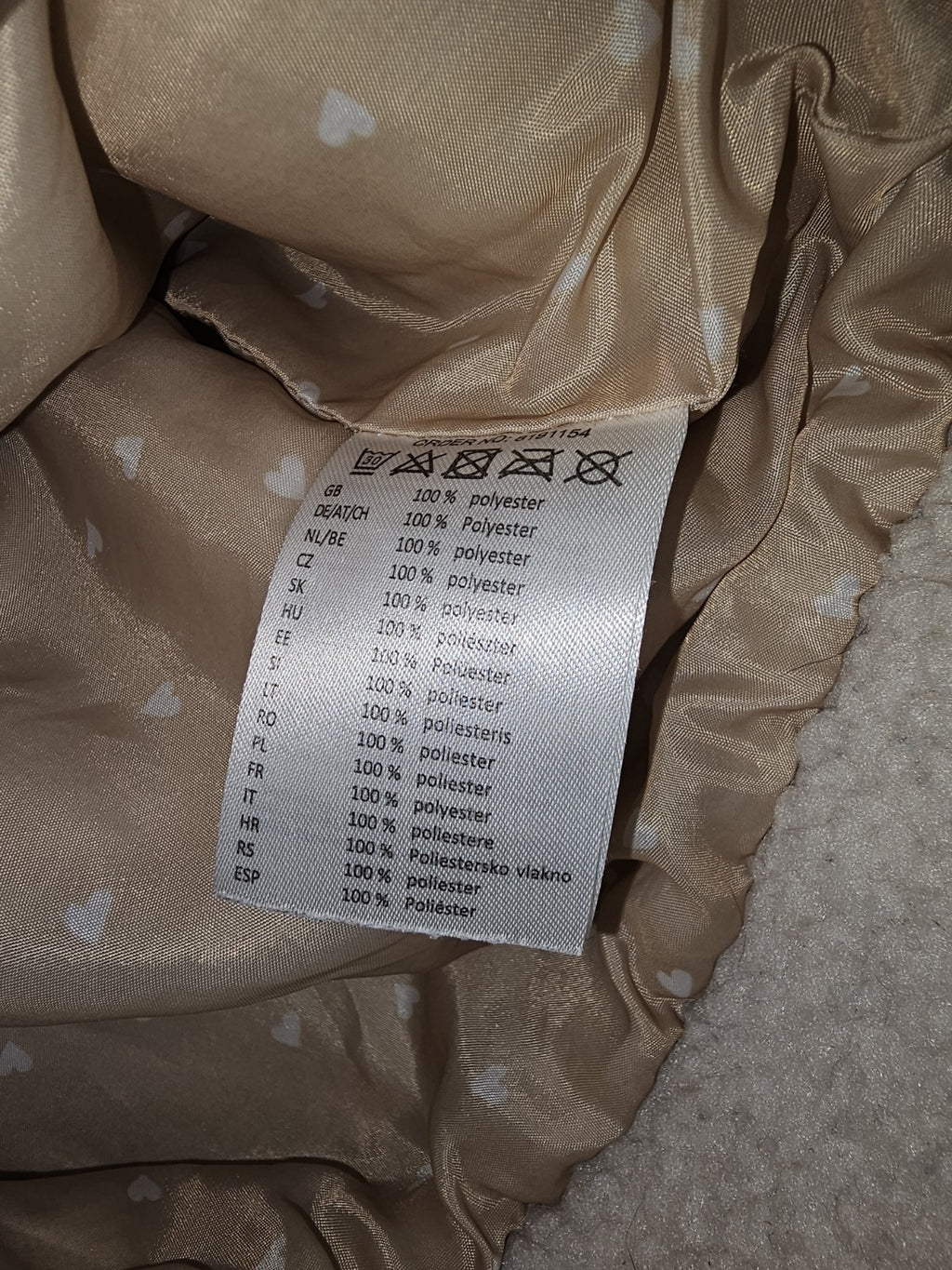 EK7838 Mädchen Jacke von dopo dopo, Beige, Gr. 1283