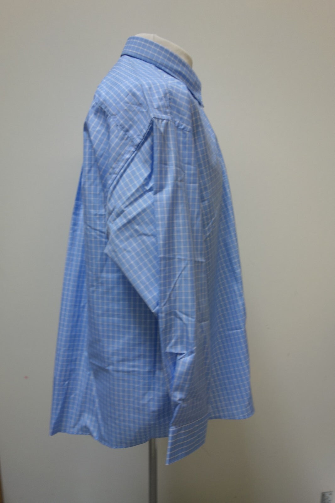 EK1887 Herren Hemd von Peter Andrew, blau kariert, Gr. 62