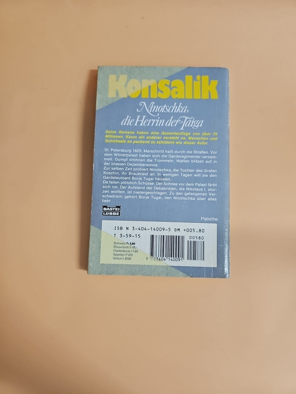 Ninotschka, die Herrin der Taiga - Roman von H. G. Konsalik 1987  Taschenbuch 821