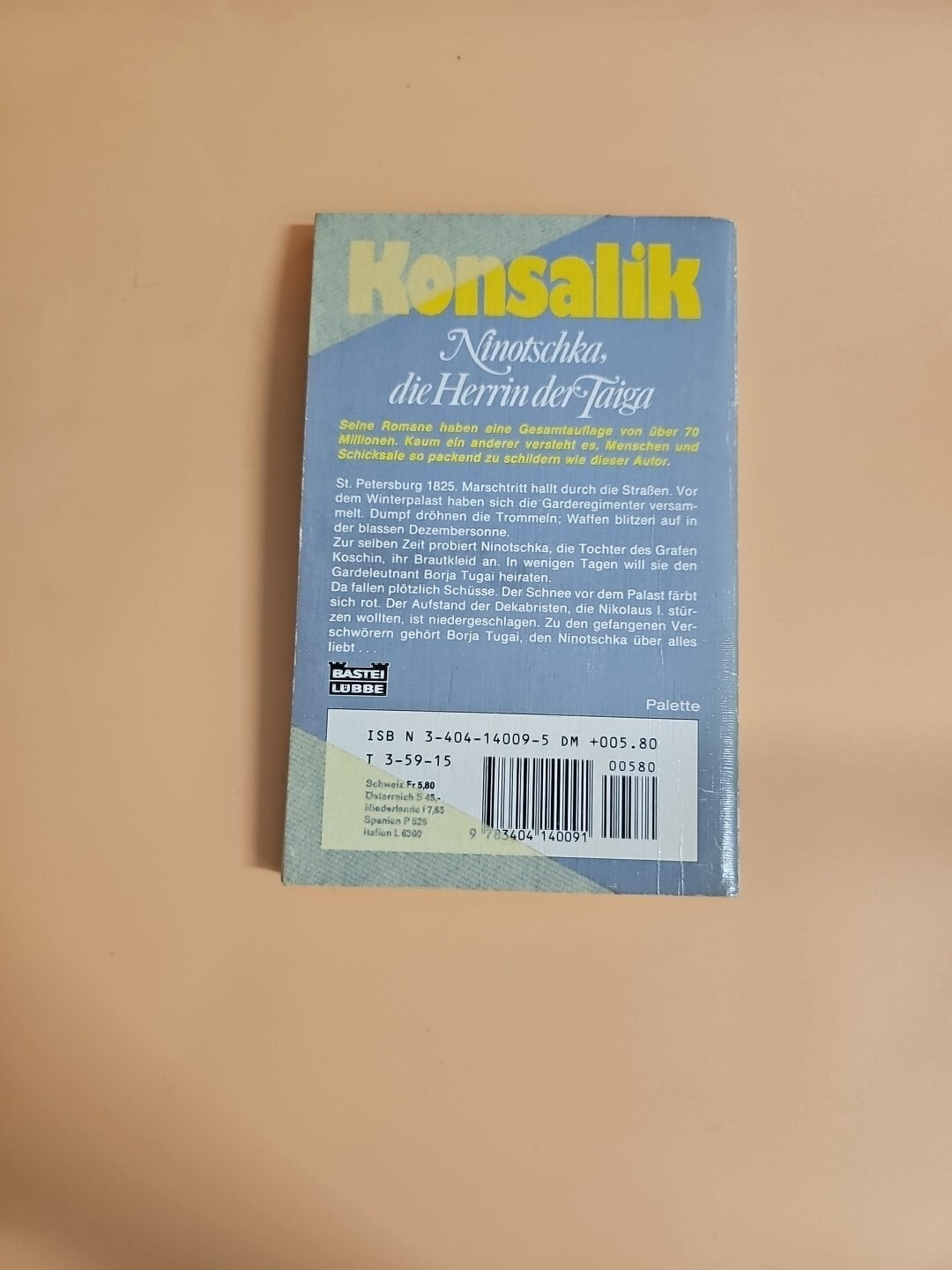 Ninotschka, die Herrin der Taiga - Roman von H. G. Konsalik 1987  Taschenbuch 821