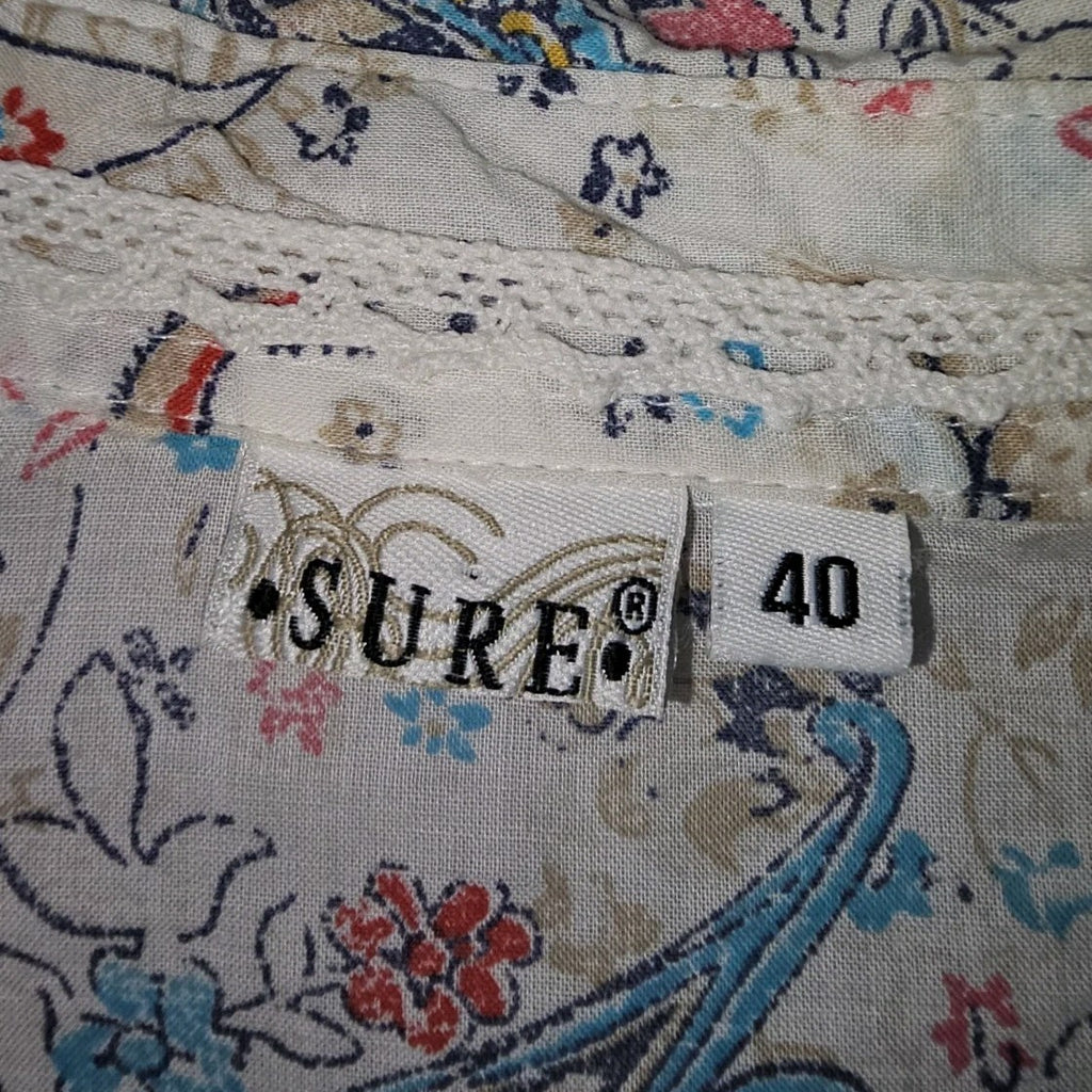 EK10977 Damen Bluse von Sure, Weiß, Gr. 401