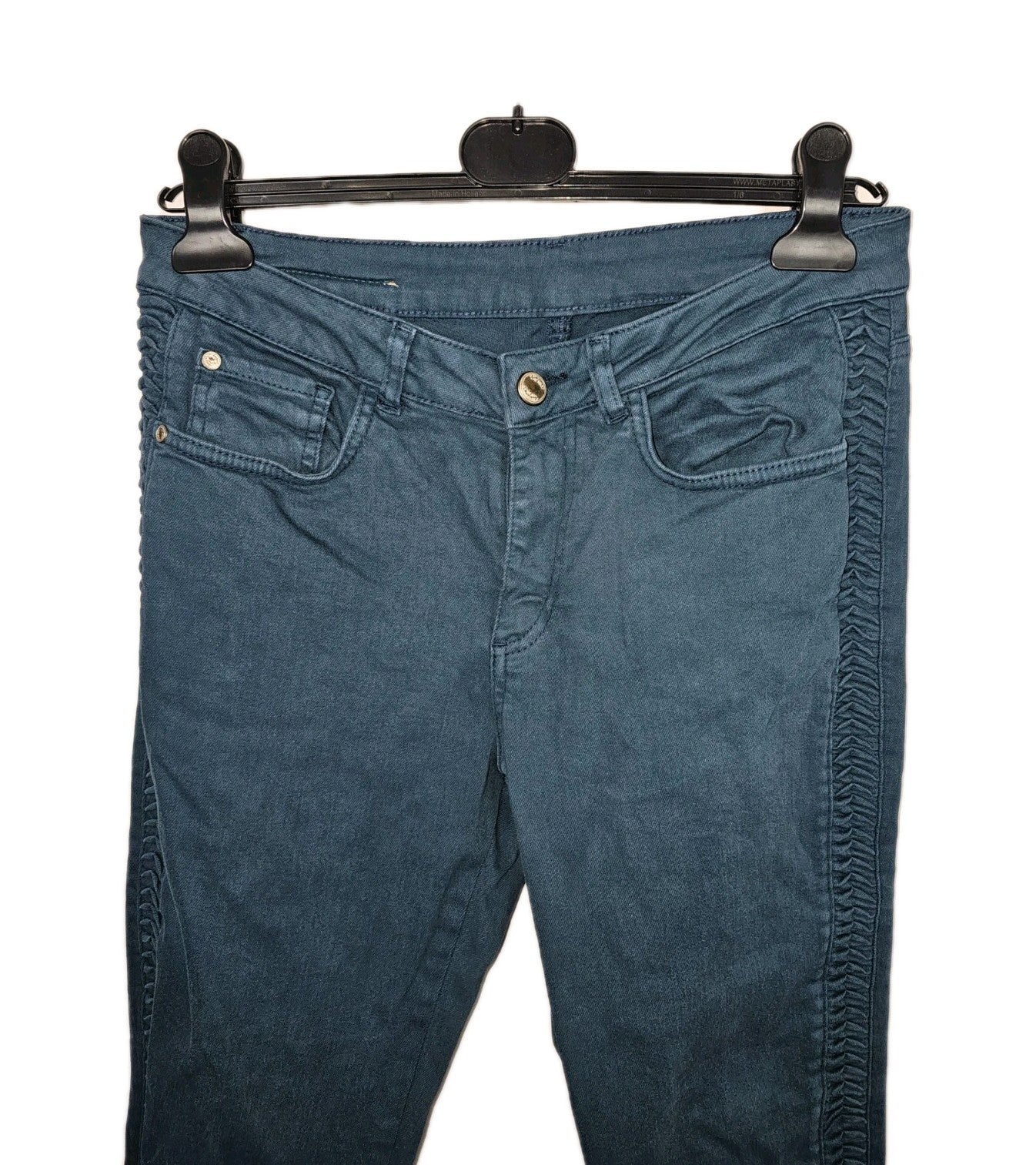 EK9743 Damen Jeans von Deeberg, Türkis, Gr. 401