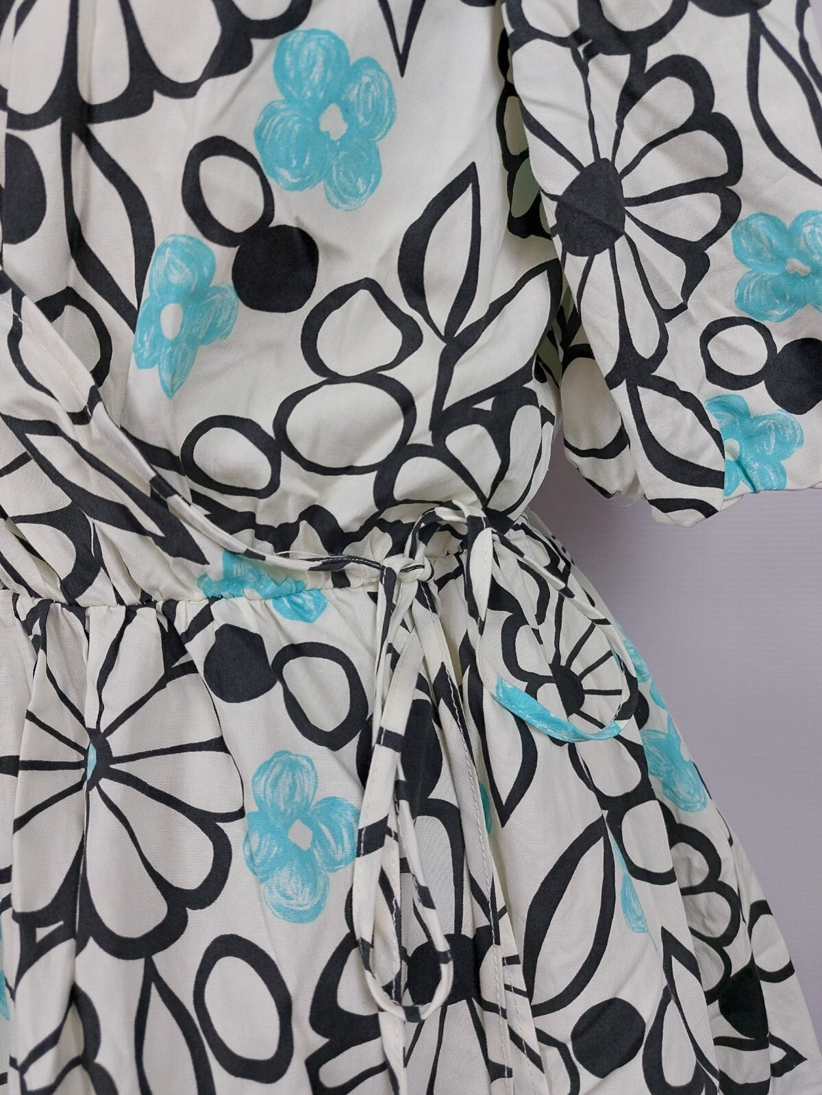 EK5111 Buntes Wickelkleid von ZARA für Damen, Gr. M8