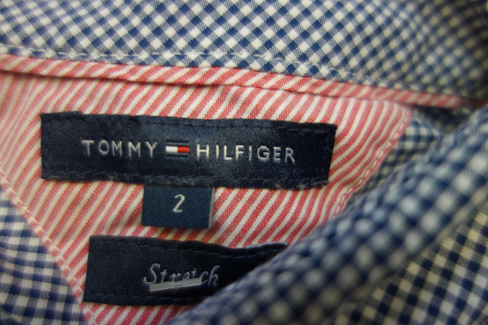 EK2528 Damen Bluse von Tommy Hilfiger, kariert, Gr. 2 (34)4