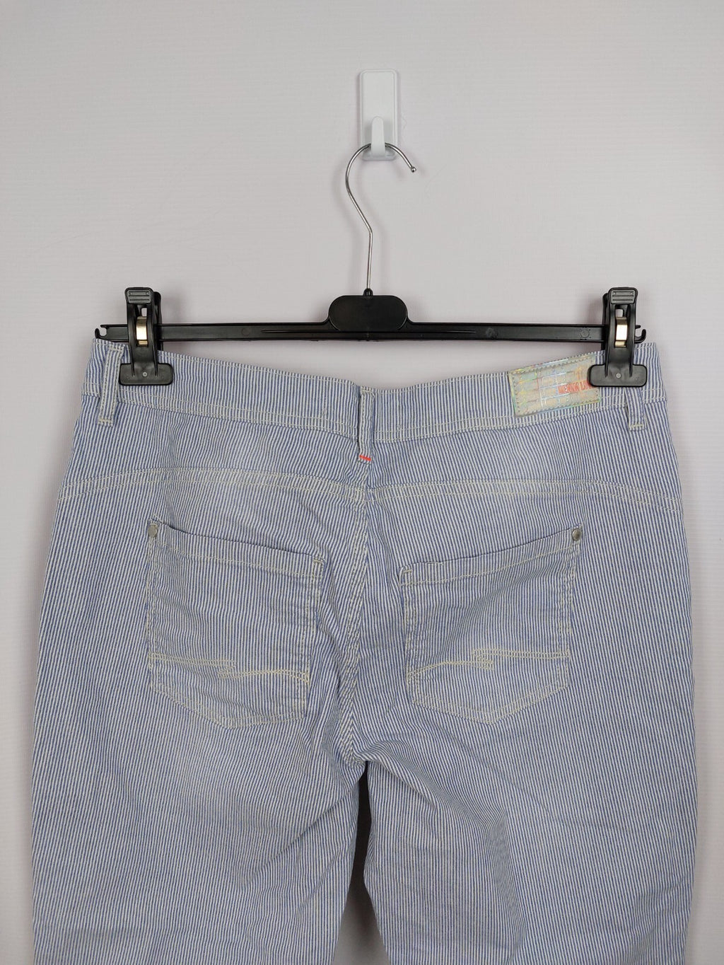 EK4292 Damen Capri Hose von Street One, blau/weiß, Gr. 32/226