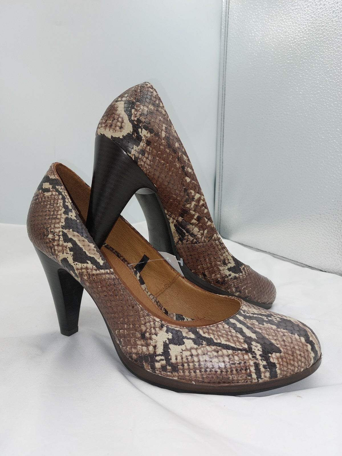 ES0280 Damen Highheels von Venturini, Schlangenmuster, Gr. 400