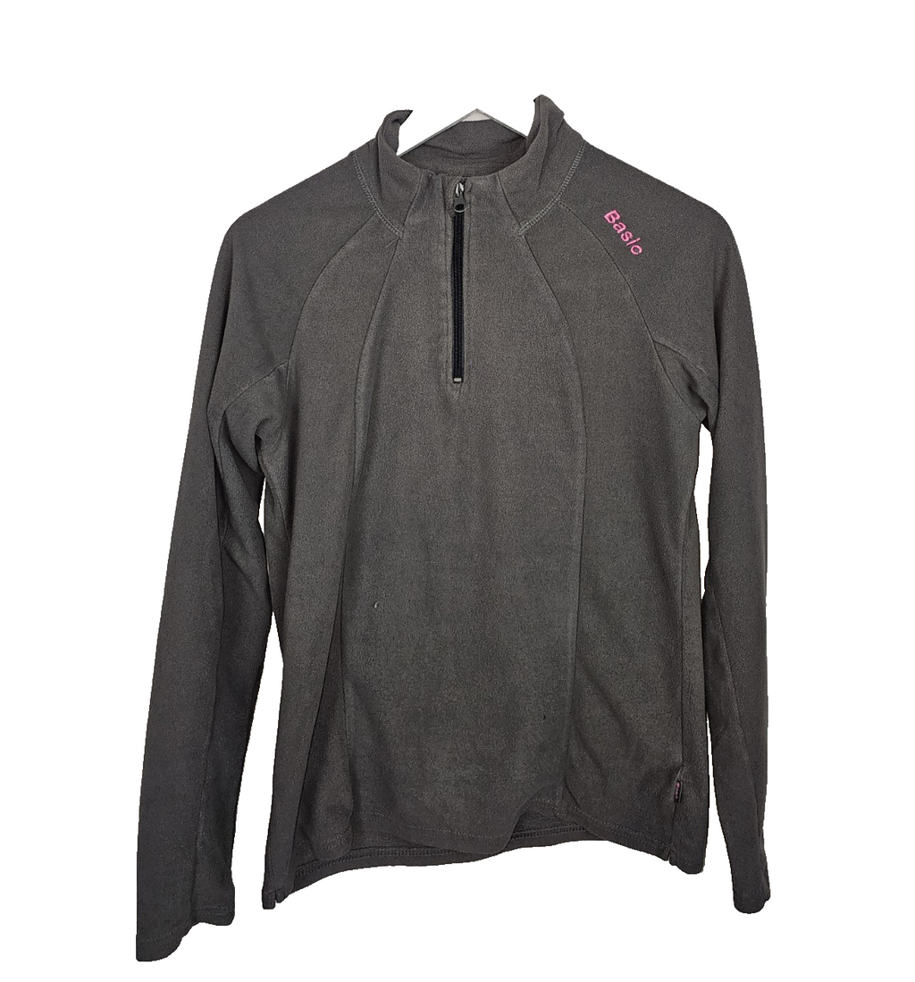 EK7077 Damen Fleece Pullover von Basic, Grau, Gr.380