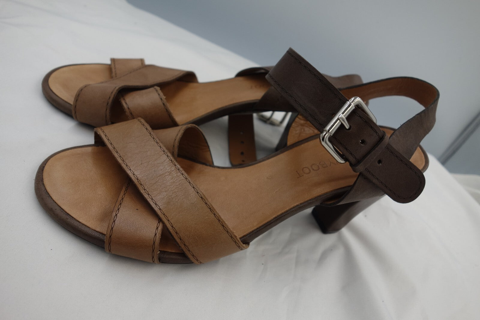 ES0250 Damen Sandalen von Navy Boot, braun, Gr. 371