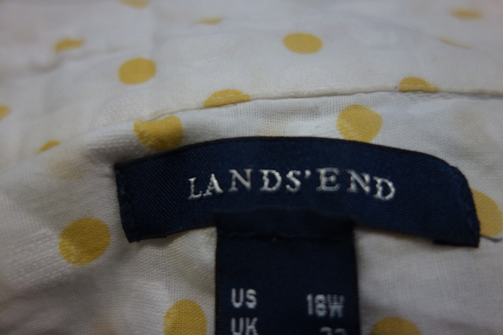 EK1111 Damen Bluse von Land´s End, gepunktet, Gr. 504