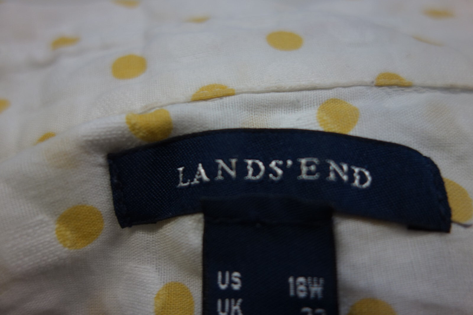 EK1111 Damen Bluse von Land´s End, gepunktet, Gr. 504