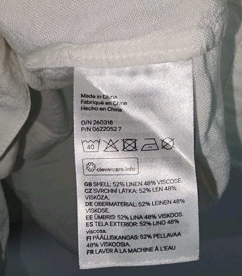 EK8803 Damen Bluse von H&M, weiß, Gr.384