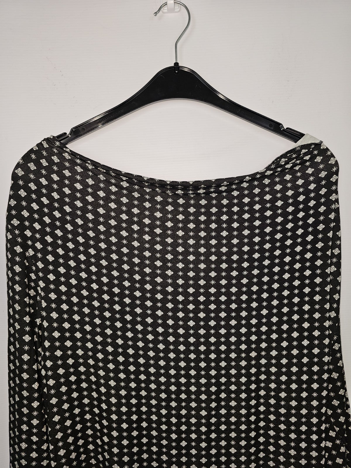 EK8515 Damen Bluse, Schwarz/Weiß, Gr. Ca. 481