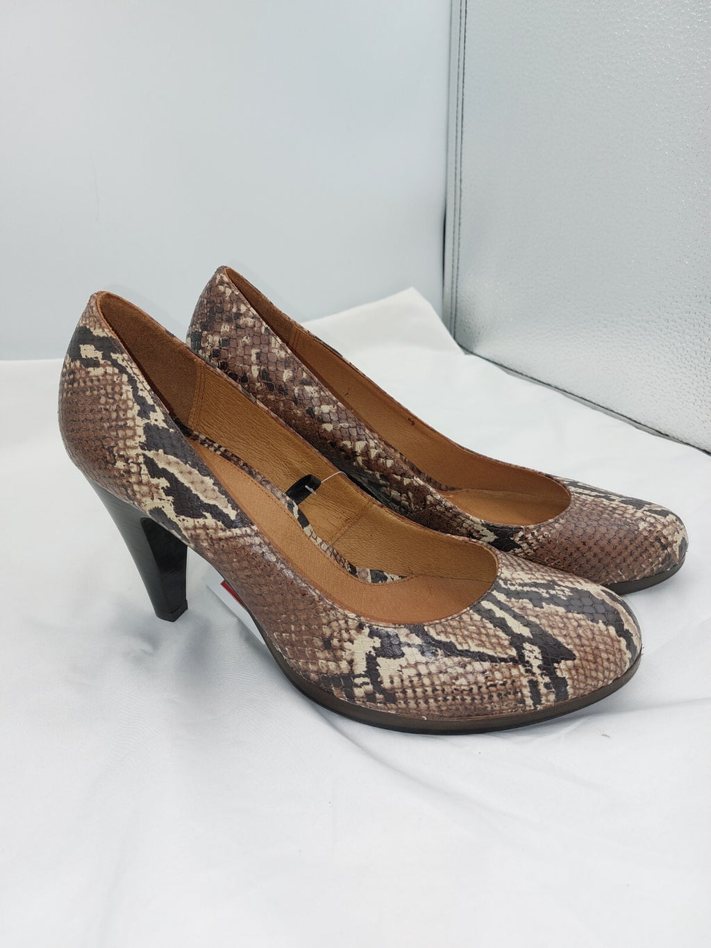 ES0280 Damen Highheels von Venturini, Schlangenmuster, Gr. 401