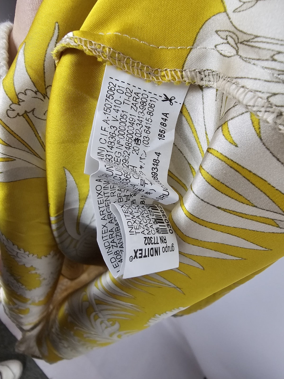 EK8076 Damen Kleid von Zara, Gelb, Gr. XS4