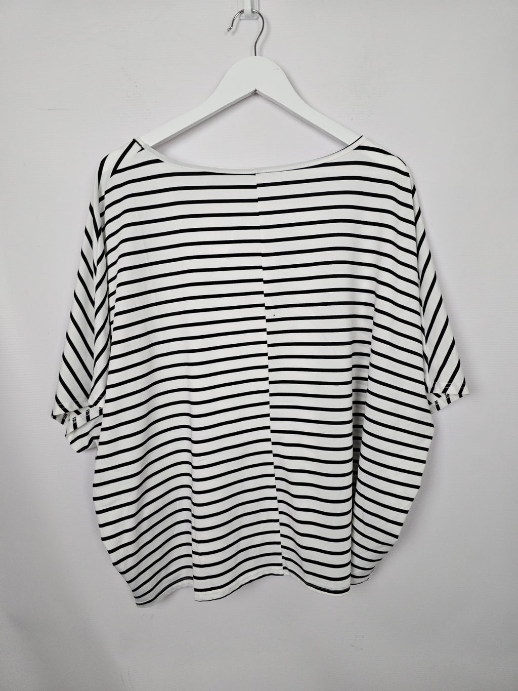 EK8879 Damen Bluse, Weiß/Schwarz, Gr. Ca XL2