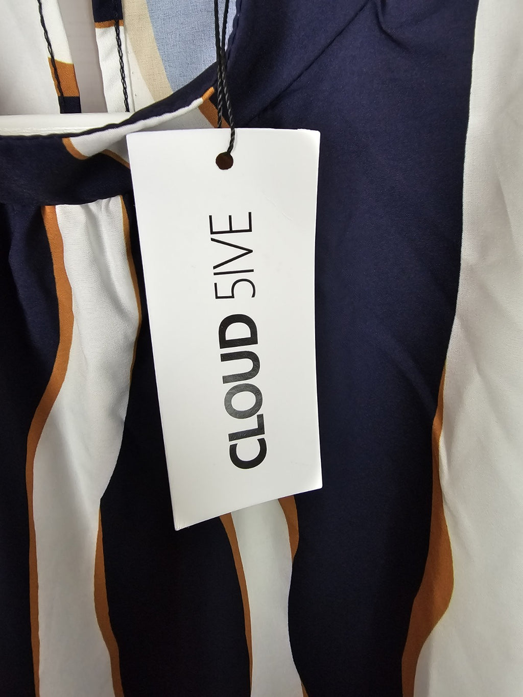 EK9135 Damen Bluse von Cloud 5ive, blau-braun-weiß, Gr.XXL3