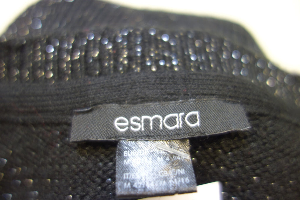 EK2100 Damen Pullover von Esmara, schwarz-glitzernd, gr. 40/424