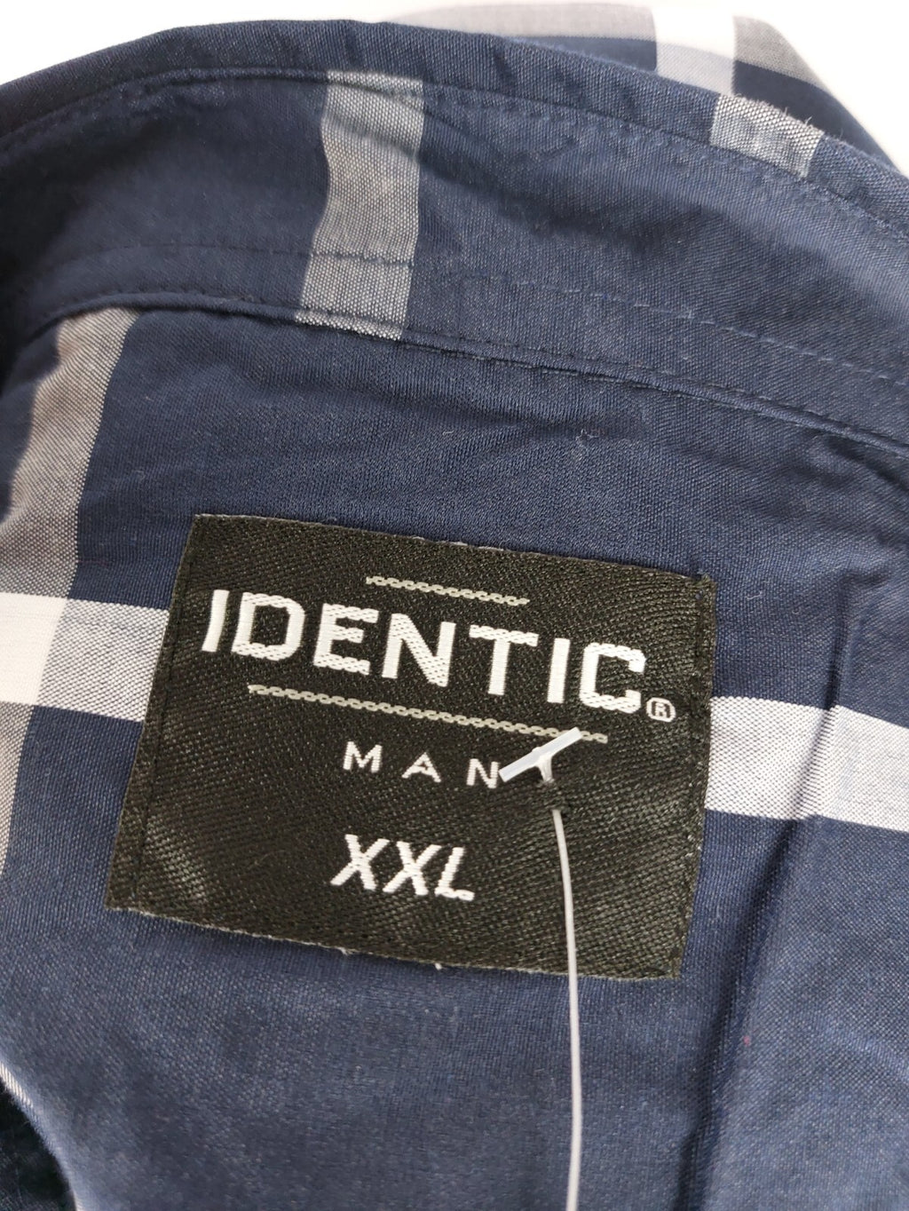 EK4347 Herren Hemd von Identoc, blau kariert, Gr. 2XL6