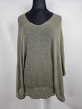EK5678 Damen Poncho von Stefanel, grau, onesize0