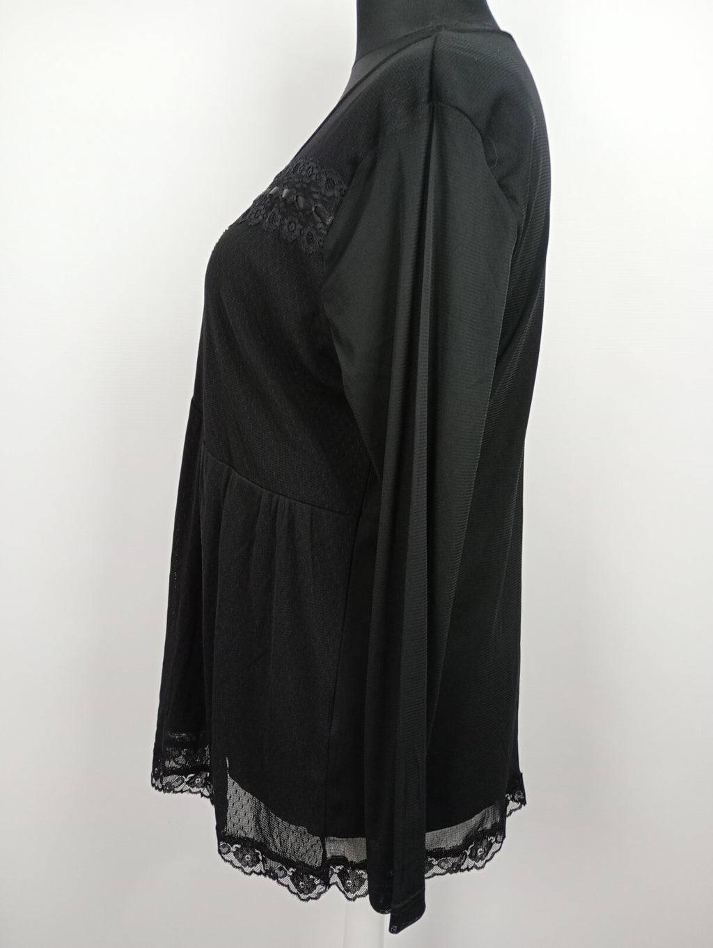 EK5233 Damen Shirt von Daniel Valentin, schwarz, Gr.484