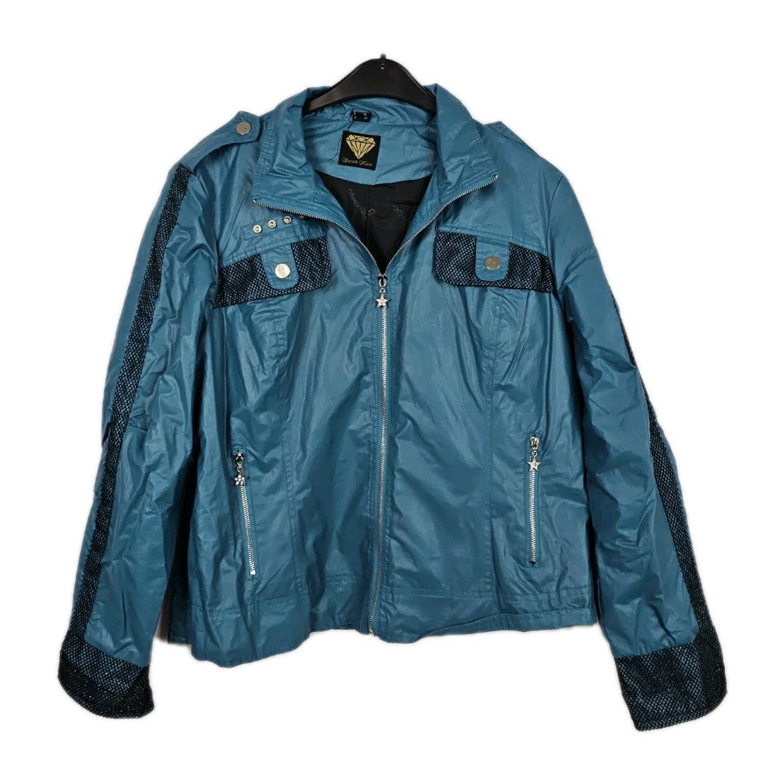 EK10846 Damen Jacke von Sarah Kern, Türkis, Gr. 480
