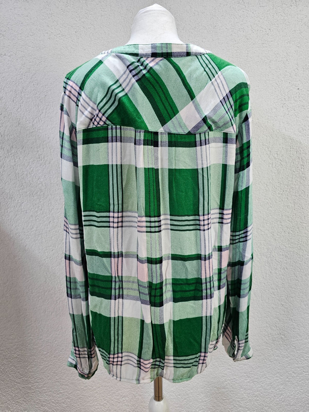 EK5792 Damen Bluse von Cecil, grün/weiß/rosa, kariert, Gr. M4