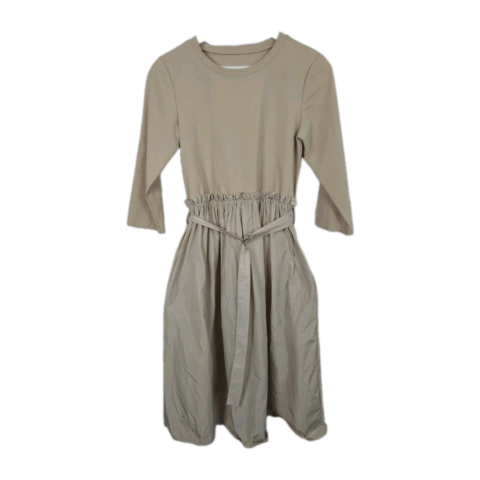 EK8155 Damen Kleid, beige, Gr.M (Größe nach Größentabelle)0