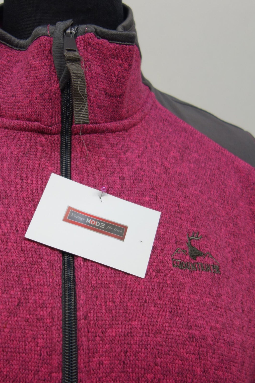 EK2330 Damen Strickjacke von Mountainer, pink, grau Gr. L2