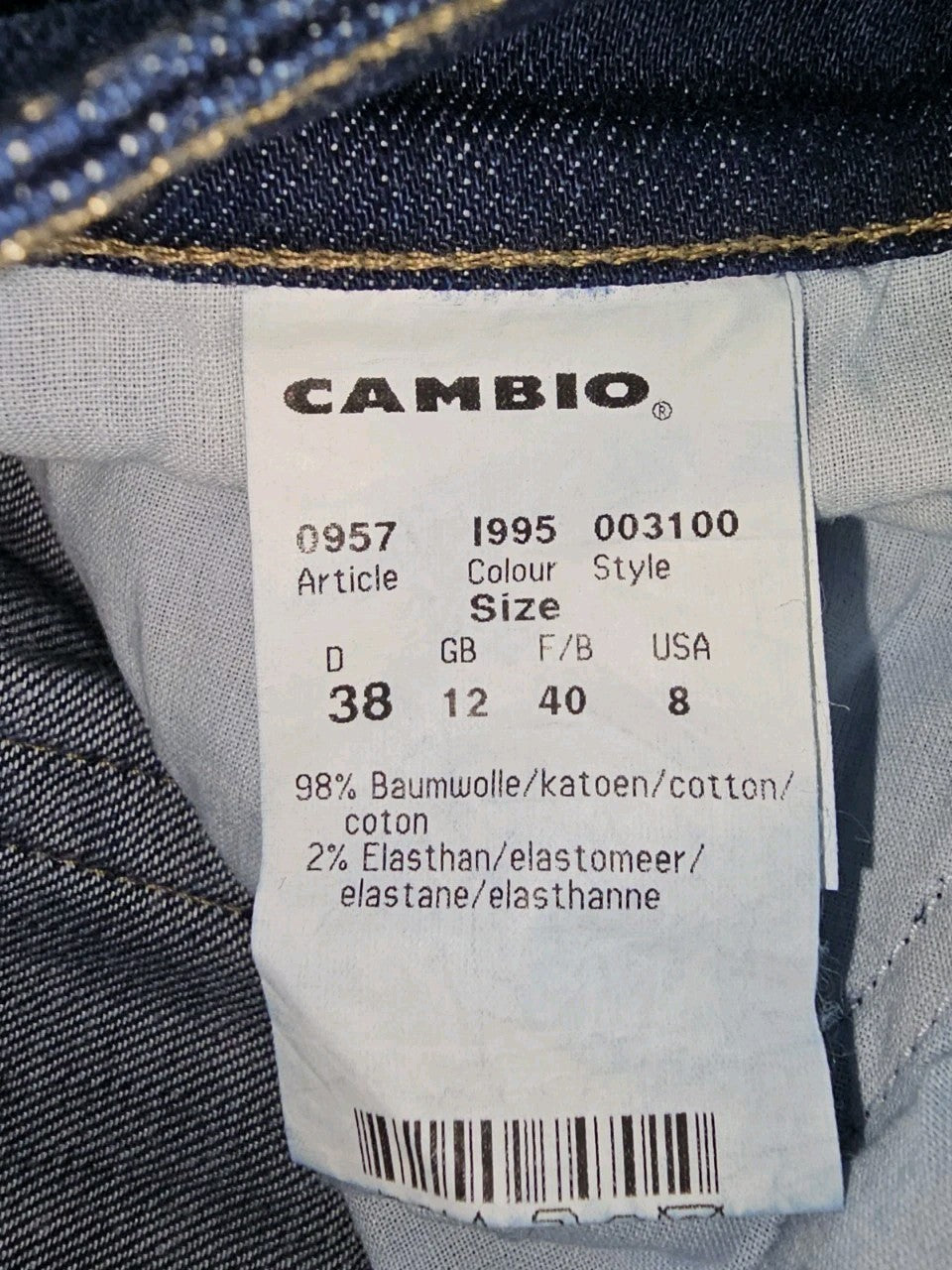 EK8829 Damen 3/4 Jeans von Cambio, blau, Gr.384