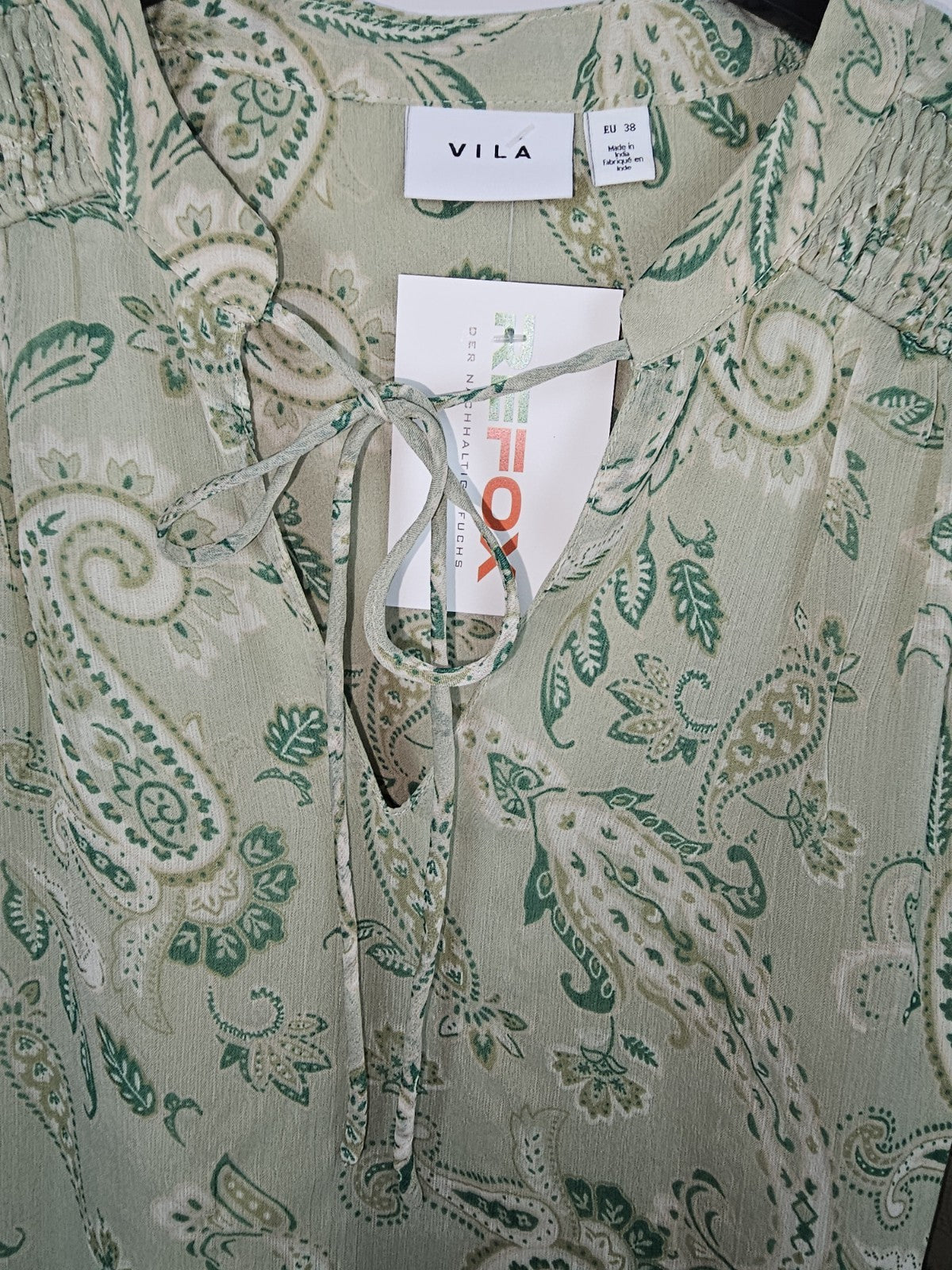 EK6928 Damen Bluse von Vila, Grün, Gr. 381