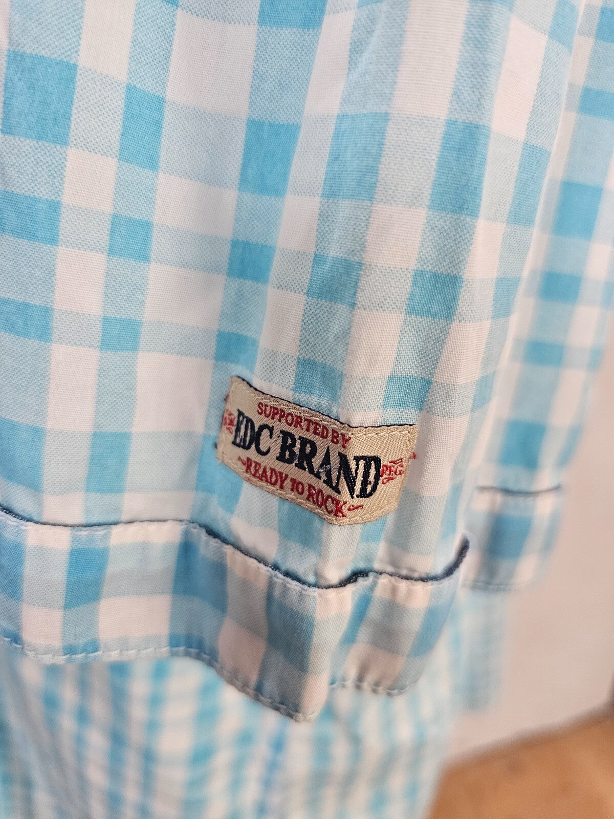 EK6056 Herren Hemd von edc, blau/weiß kariert, Gr. 2XL4