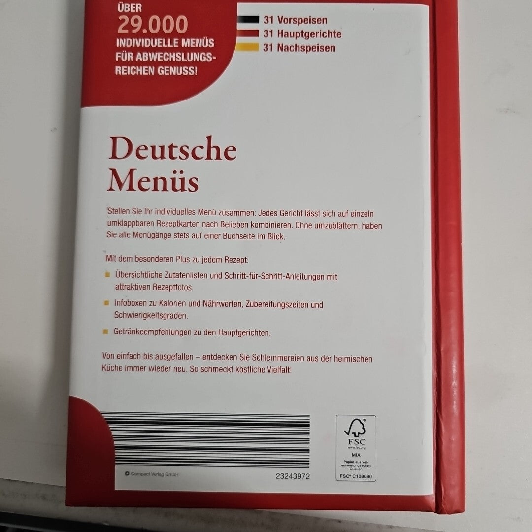 EB2118 Deutsche Menus über 29000 Indivduelle Menüs Für Abwechslungsreichen Genus1