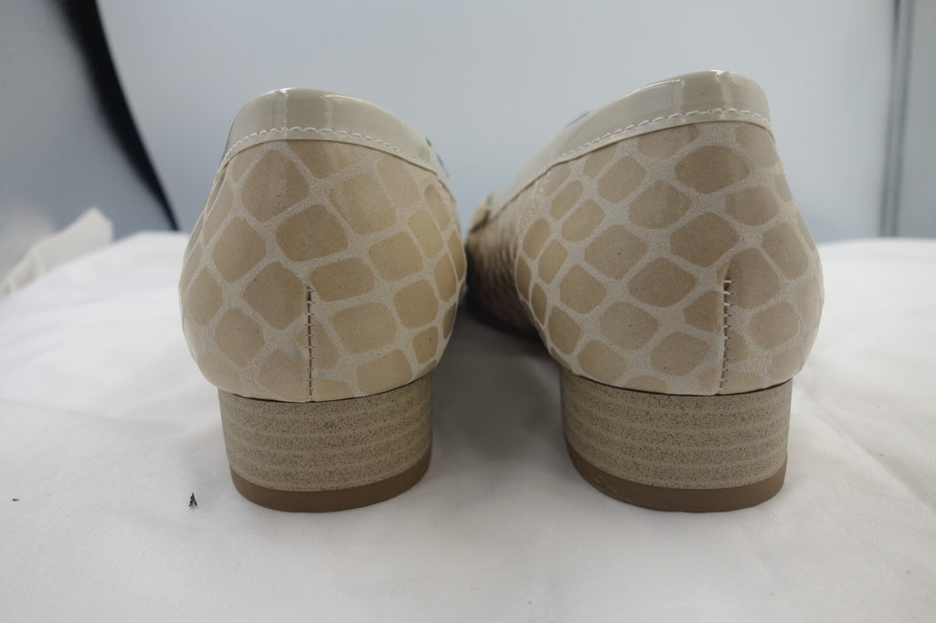 ES0319 Damen Halbschuhe von VA Milano, beige, Gr. 63