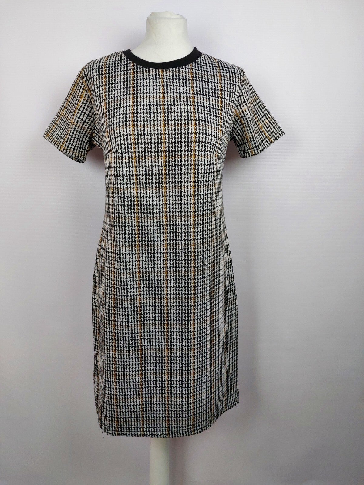 EK4713 Damen Kleid von Janina, schwarz/weiß/gelb, Gr. 381