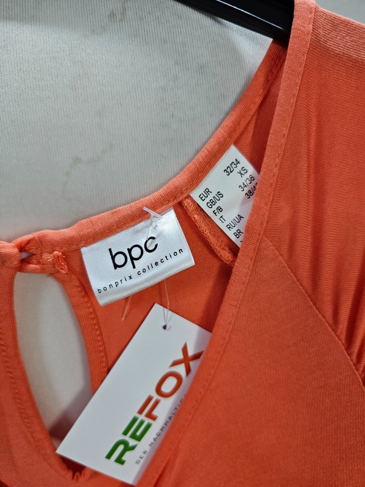 EK2585 Damen Jumpsuit von bpc, pastellorange, Gr. 32/343